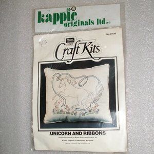 KAPPIE Unicorn & Ribbon Pillow Kit #28520 NEW
